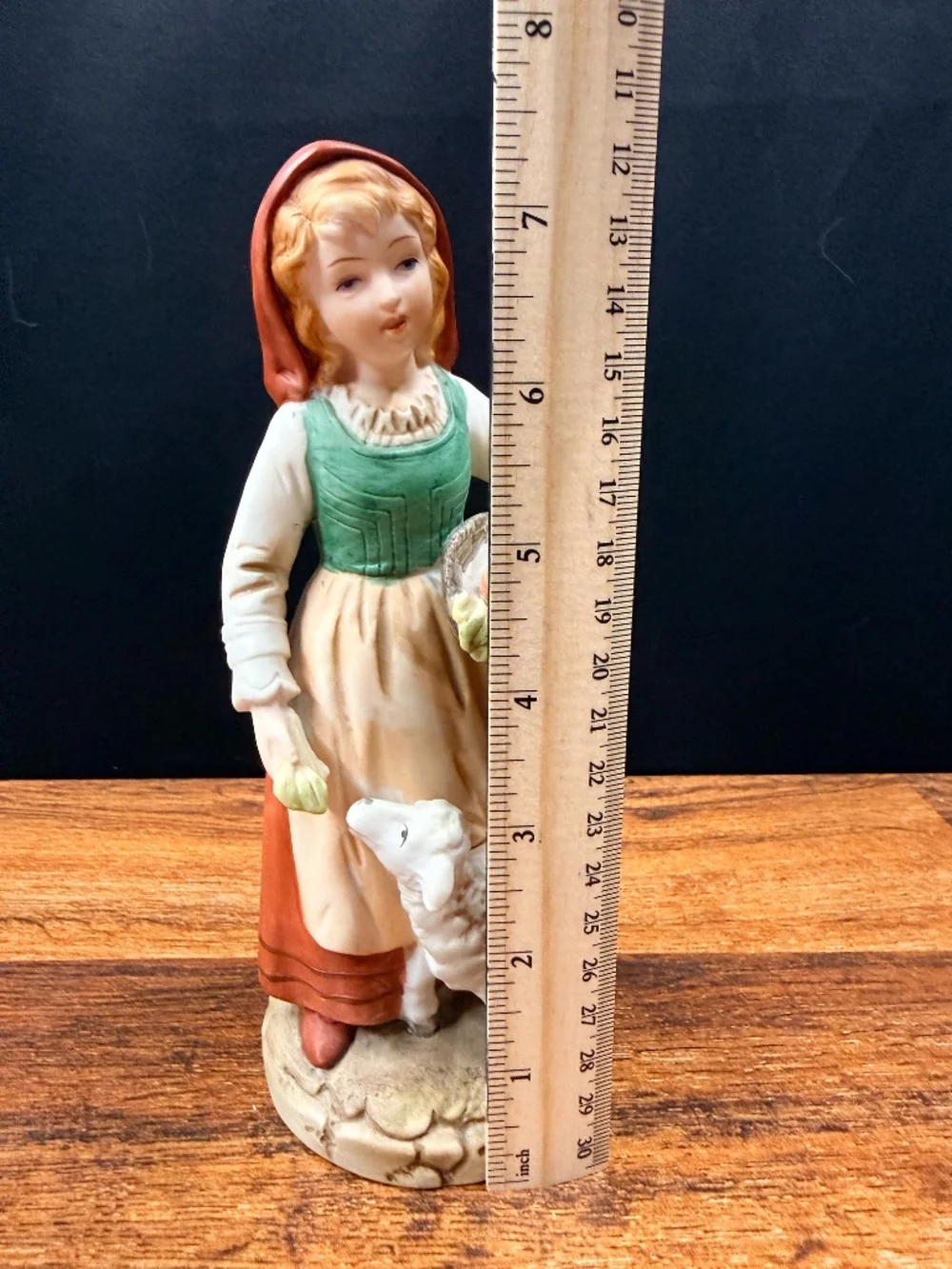 ARDALT LENWILE China Hand Painted Girl with Sheep Figurine